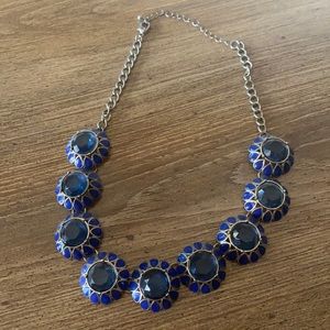 J. Crew blue statement necklace